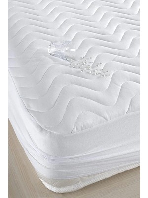 Derbey 180X200 cm Sıvı Geçirmez Fitted Kapitoneli Alez Çiftk Kişilik Yatak Koruyucu Alez