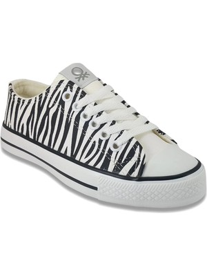 Benetton 30735 22KA Günlük Bayan Spor Ayakkabı - Zebra