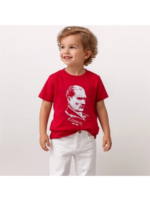GMG Collection Baby Atatürk Baskılı ve Imzalı Tişört
