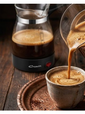 Arenes Elektrikli Cam Türk Kahvesi Makinesi 0.5 Litre 650W Kahve Yapma Makinesi - Lisinya