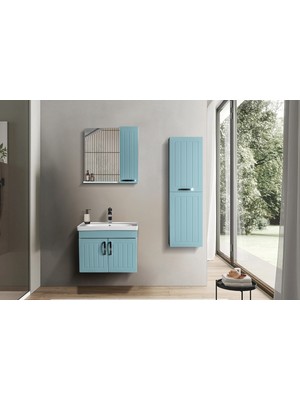ACA Tasarım Royal 80CM Banyo Dolabı Takımı Boy Dolapsız