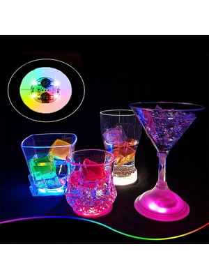 Marsilyan Işıklı Yapışkanlı Bardak Altı Aparatı Ledli 3 Fonksiyonlu 6 cm Çap