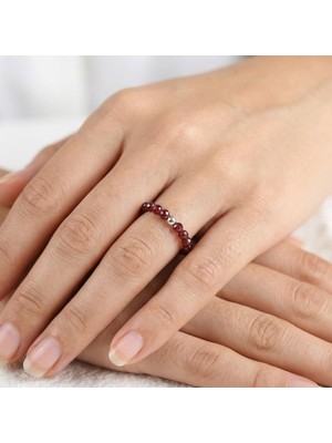 Taş Sandığı Lal Taşı Lastikli Yüzük – 3.5 mm