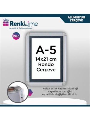Renklime Opti Çerçeve Alüminyum A5 Rondo
