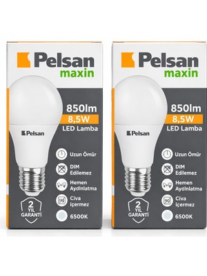 Pelsan 8.5W LED Ampul Tasaruflu