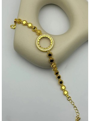 Biju Yılmaz 22K Altın Kaplama Çeyreklik Bileklik - 25-22K46