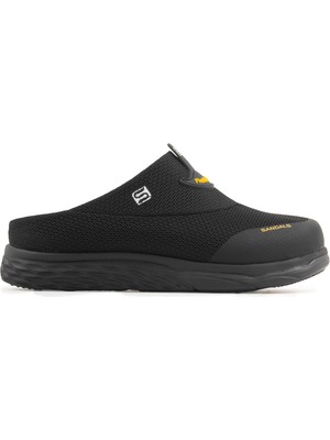 Sandal Spor Erkek Kaymaz Ortopedik File Sabo Doktor Hemşire Hastane Aşçı Terliği SS001-0558 Siyah