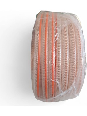 Çelik Süper Turuncu Pvc Şeffaf Örgülü 15-20-25-30METRE 1/2 Parmak (12.5 Mm)