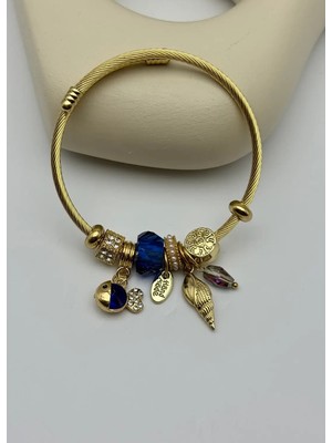 Biju Yılmaz Çelik Gold Pandora Bileklik - 25-BLK266