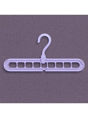 Genel Mor - 9 Gözlü Dönüşümlü Akıllı Askı | Katlanabilir, Çok Fonksiyonlu Dolap Içi Düzenleyici