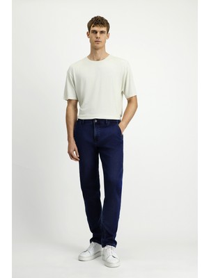 Kiğılı Regular Fit Pamuklu Denim Look Pantolon