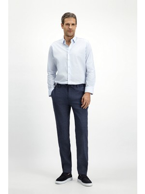 Kiğılı 7 Drop Slim Fit Dar Kesim Beli Lastikli Ipli Keten Karışımlı Jogger Pantolon
