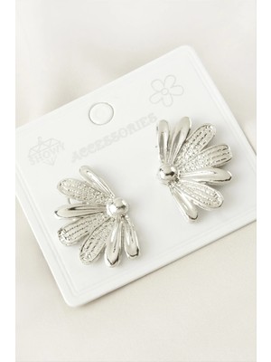 MidasTech Çiçek Metal Küpe Nemere