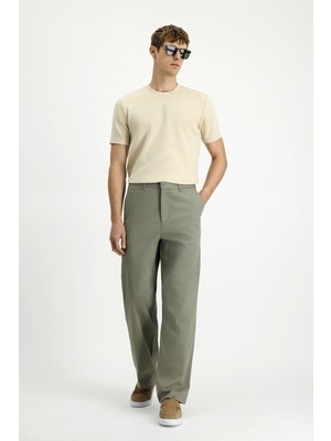 Kiğılı 6 Drop Regular Fit Standart Kesim Likralı Kanvas / Chino Pantolon