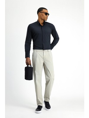 Kiğılı Regular Fit Likralı Kanvas / Chino Pantolon