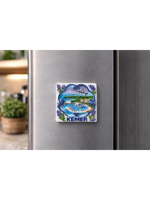 Kemer Magnet Buzdolabı Süsü – Dekoratif Turistik Kemer Hatıra Magnet 6.5x6.5 cm