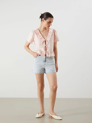 Lc Waikiki Yeni Sezon Standart Fit Kadın Jean Şort