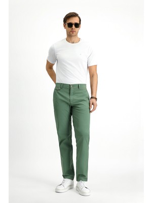 Kiğılı Regular Fit Standart Kesim Likralı Kanvas / Chino Pantolon