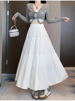 Nuvin Kadın Dokuma Kumaş Içi Astarlı Etek