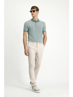 Kiğılı 7 Drop Slim Fit Dar Kesim Beli Lastikli Likralı Kanvas / Chino Pantolon