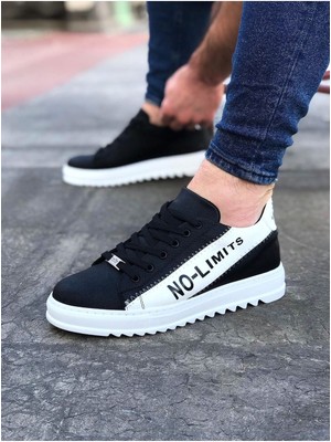 Indispensablely Siyah Beyaz No Limit Erkek Casual Ayakkabı
