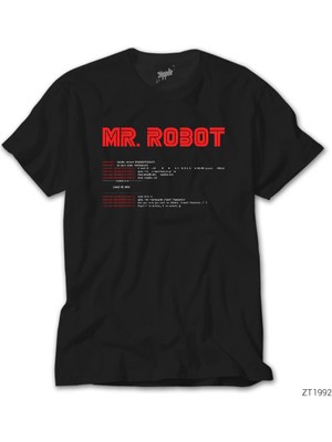 Mr Robot Console Siyah Tişört