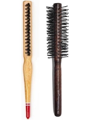 AyrStore Buğz Liva 506& 690 Profesyonel Yanmaz Set Topuz Saç Fırçası-2'li