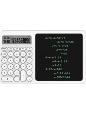 AyrStore Buğz Çok Amaçlı Digital Hesap Makinesi LCD Ekran Yazma Tableti Ofis Okul Için Silinebilir El Y