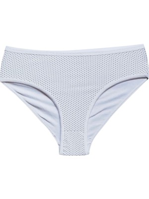 Aesco Pamuklu Geniş Kenarlı Likralı Desenli Bato Kadın Külot Desen 8