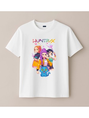 Blitz İstanbul Kpop Demon Hunters Iblis Avcıları Baskılı Uzun Kollu Kız Çocuk Tişört 4-13 Yaş - Huntr/x