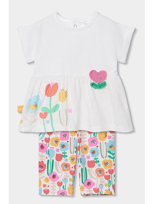 Boboli Çiçek Desenli Taytlı Takım 6-24 Ay Çok Renkli