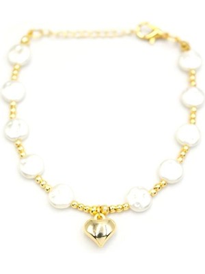 Aesco Kalp Inci Bileklik - Altın