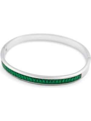 Aesco Baget Taşlı Bilezik - Yeşil