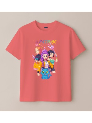 Blitz İstanbul Kpop Demon Hunters Iblis Avcıları Baskılı Uzun Kollu Kız Çocuk Tişört 4-13 Yaş - Huntr/x