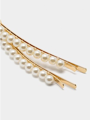 Parfois Kadın Inci Süslemeli Saç Tokası Seti