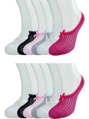 Aesco 12 Adet Fiyonklu File Kadın Babet Çorap