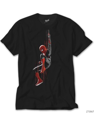 Spiderman Splash Siyah Tişört