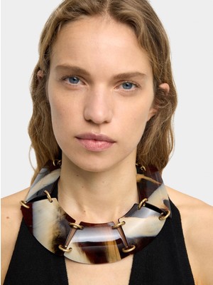 Parfois Maxi Kısa Taş Efektli Kolye