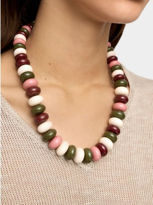 Parfois Çok Renkli Boncuklu Kısa Kolye