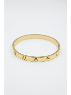 Aesco Crt Model Taşsız Bilezik - Altın
