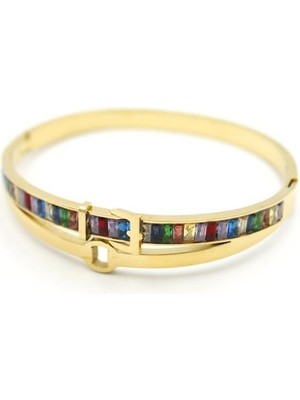 Aesco Renkli Bilezik - Altın