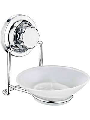 Aesco Vakumlu Plastik Sabunluk Krom ROYALEKS-VK-713