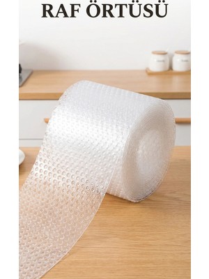 Aesco Şeffaf Kaydırmaz Pvc Dolap Içi Raf Örtüsü 45X300 cm