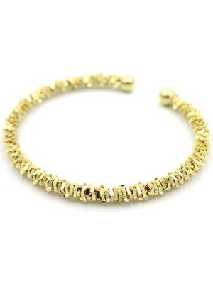 Aesco Tırtıklı Bilezik - Altın