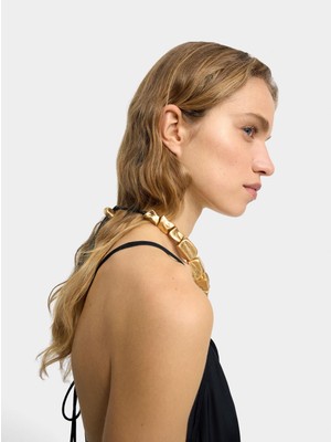 Parfois Kare Boncuklu Kısa Kolye