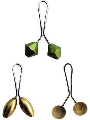 Aesco 3 Adet Tesettür Eşarp ve Şal Klipsi Sarı Hardal Yeşil