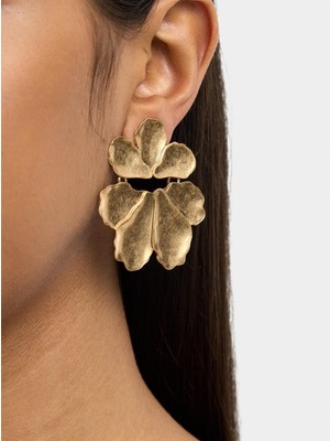 Parfois Kabartma Detaylı Maxi Çiçek Küpe