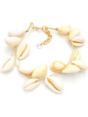 Aesco Deniz Kabuğu Bileklik - Beyaz