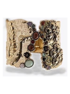 Aesco Taşlı Bilezik - Altın