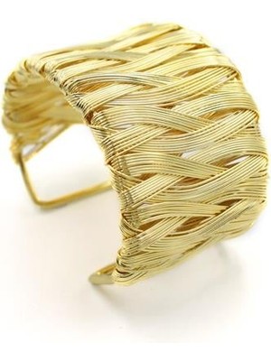 Aesco Plaka Bilezik - Altın